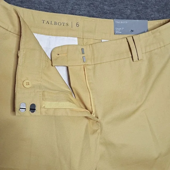 Talbots 7” Yellow Women's Shorts - Picture 10 of 13